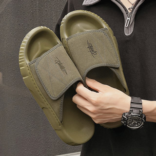 Men's Slippers for Outdoor Wear 2025 Summer New Style Outdoor Trendy Casual Beach Genuine Leather Soft Sole Non-Slip Sports Sandals