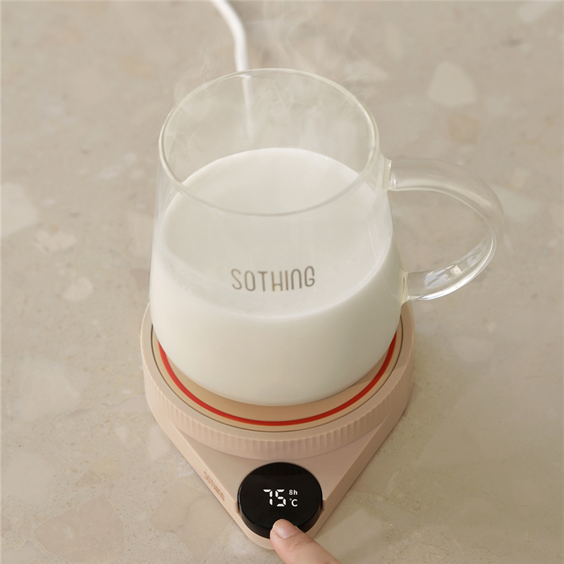 55 Degrees Smart Thermostatic Cup Mat Heating Water Cup Insulation Disc Base Hot Milk Office Warm Tea Hot Coffee God