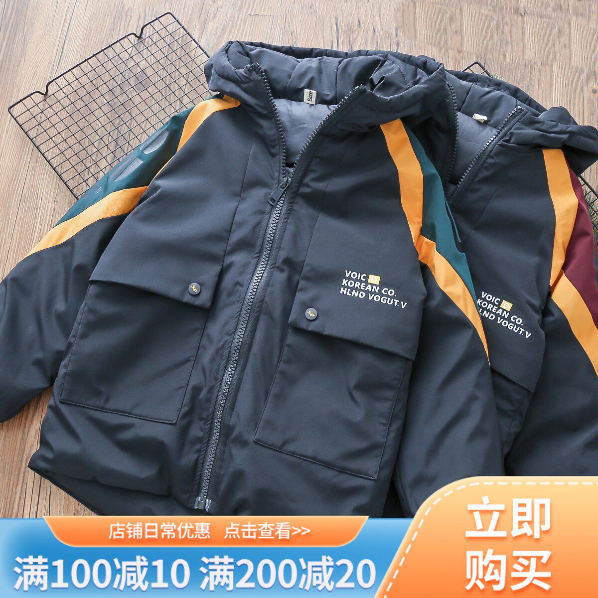 Boy cotton clothes Winter new children Cotton Jacket Boy Thickened Warm Blouses CUHK Tong Padded Jacket Boy Clothing