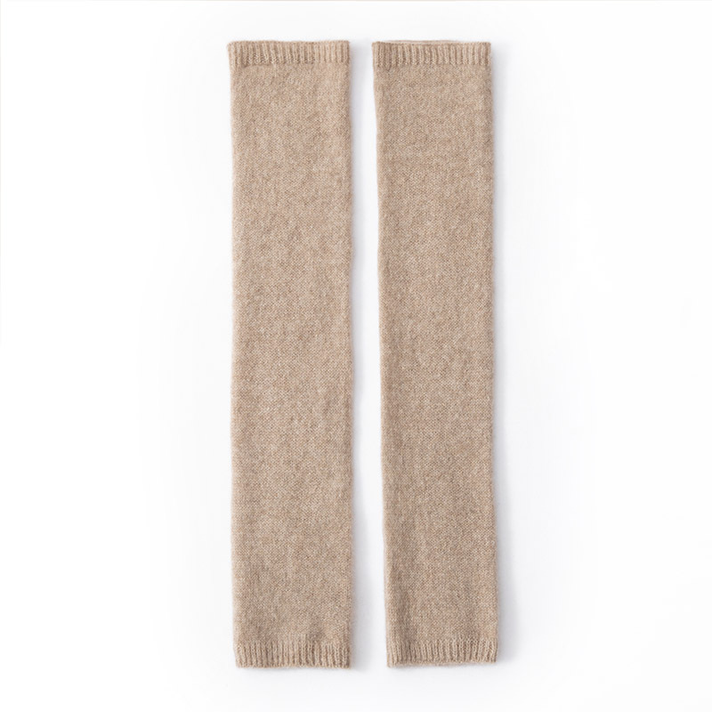 Autumn and Winter 100% Pure Cashmere Hand Sleeves for Women, Solid Color Knitted Extended Length Wrist and Elbow Protectors, Cold-Proof and Warm Sleeves Autumn and Winter 100% Pure Cashmere Hand Sleeves for Women, Solid Color Knitted Extended Length Wrist and Elbow Protectors, Cold-Proof and Warm Sleeves