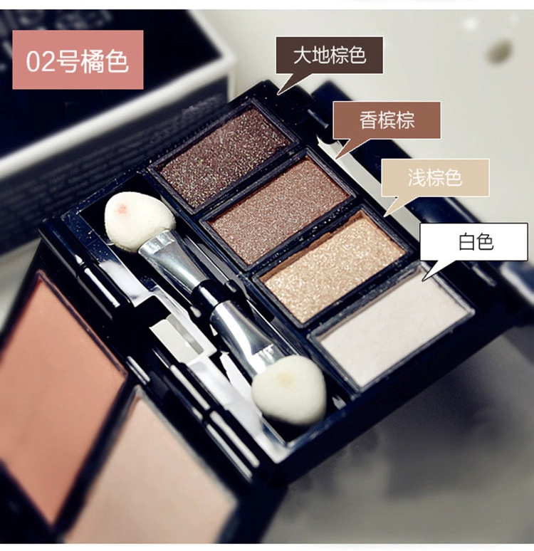 Thái Lan Mistine Mini Folding Ten Color Eyeshadow Palette Powder Powder High Glowing Blush Earth Color Makeup Palette Makeup Box bảng màu mắt huda