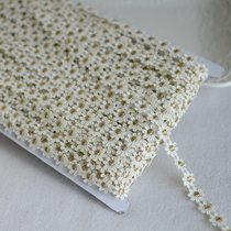 Lace accessories good quality small sunflowers gold embroidery water soluble lace dress garment accessories width 1 2CM