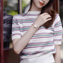 Flower season girl Moonlight stone bracelet female sterling silver multi-circle original new product fashion simple silver jewelry niche personality bracelet