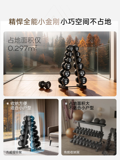 Dumbbell Iron Storage Rack for Men and Women, Barbell Kettlebell Multifunctional Combination Fitness Equipment for Home Use