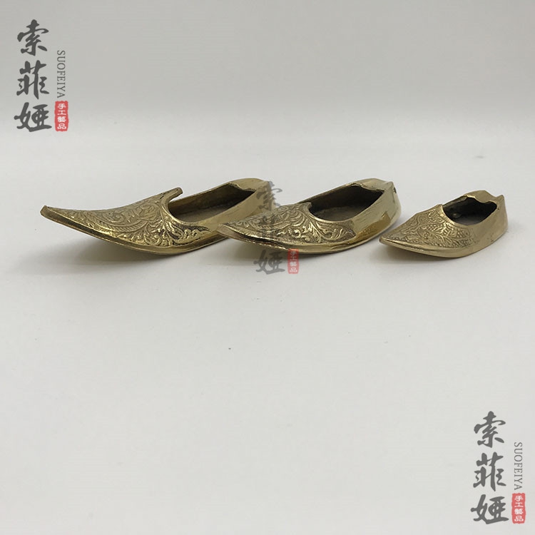 Pakistan copper-made ashtray art Ashtray Art Home Pendulum of Persian Shoe Ashtray Home Swing