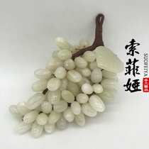 Pakistan Jade Collection Blessing of Ping An jade Grape Pendulum Piece Pendant Adornment natural Bayu