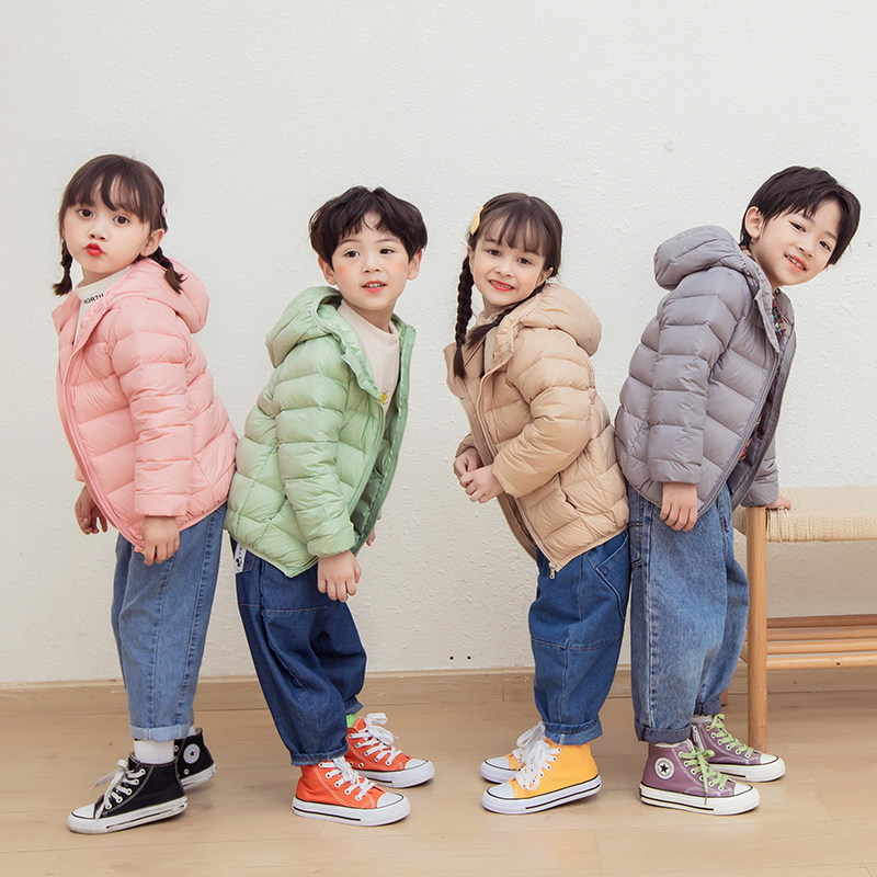 Anti-season children dress children light and thin down clothes boys girls'girls' winter jacket baby baby winter pro's clothing