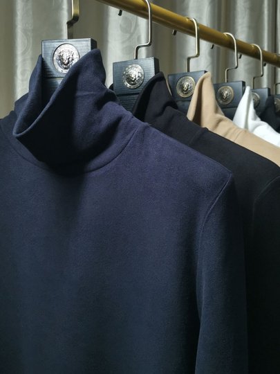 新上架 双面发热打底衫男内搭高领德绒保暖加绒加厚长袖t恤秋冬季