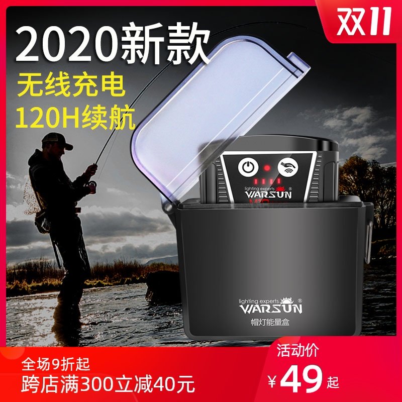 Walsen M10 night fishing head lamp induction clip cap lamp charging super bright head-mounted bait lamp hat brim fishing special