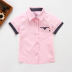 Áo sơ mi nam tay ngắn trẻ em hè 2019 phiên bản Hàn Quốc mới của quần áo trẻ em hoang dã trong áo phông cotton bé trai màu trắng thủy triều - Áo sơ mi áo sơ mi cho bé trai 6 tuổi Áo sơ mi
