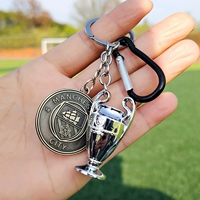 Пряжка из сплава Лиги чемпионов + бренд Manchester City + черная подвеска