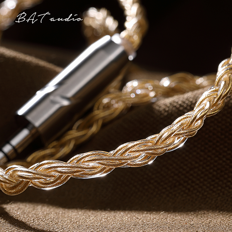 24awg bold single crystal silver gold-plated headphone upgrade line mmcx0 78 Z1r T9ie IE900 balance line