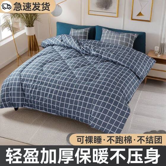 Thickened Quilt Core for Winter, Warm and Suitable for All Seasons, Single Quilt for Summer, Student Dormitory, Spring and Autumn Quilt Core, Air-Conditioned Summer Quilt