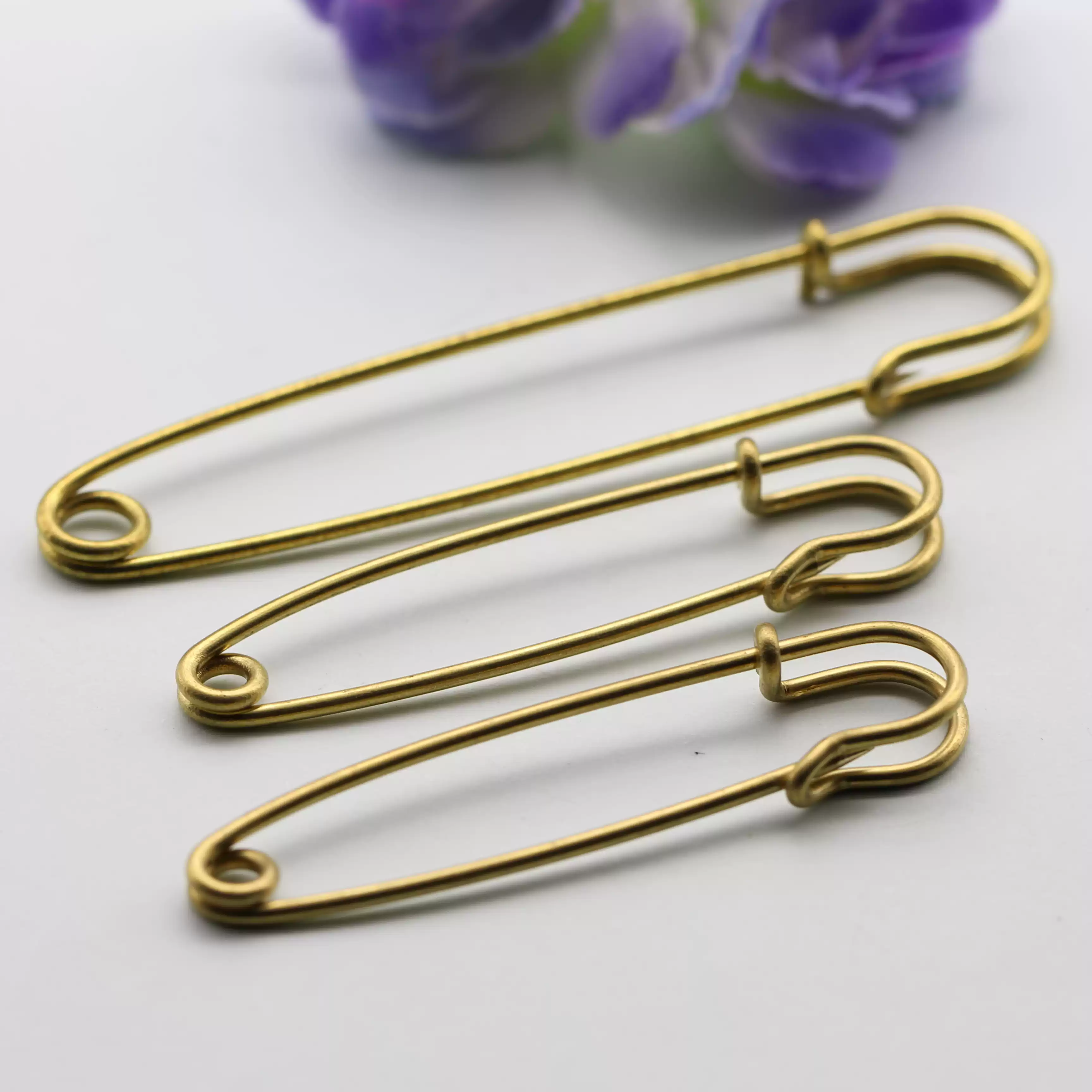 黄铜别针胸针加厚衣服固定扣针大号安全别针小开衫