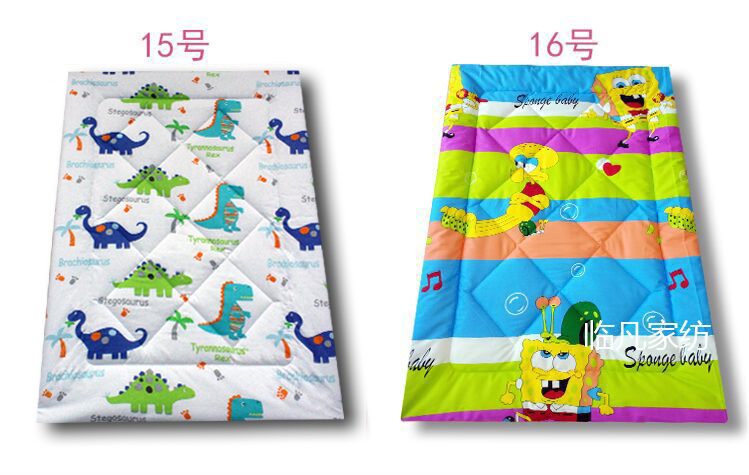 mùa hè bông giường nệm nệm pad trẻ em mẫu giáo có thể được rửa sạch bộ đồ giường bông bé dày - Nệm nệm hơi