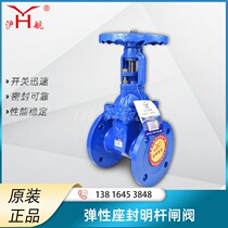 Shanghai Shanghai Airlines Z41X-16Q elastic seat sealing lever soft sealing flange gate valve ductile iron corrosion resistant DN65