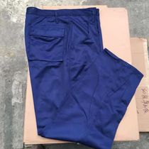 87 old sea blue polyester card winter for training pants with fart pocket abrasion resistant multi-pocket pants with rear pocket polyester loose single pants