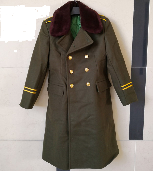 Stock new vintage woolen coat old-fashioned cadre woolen coat with wool leader fan collection