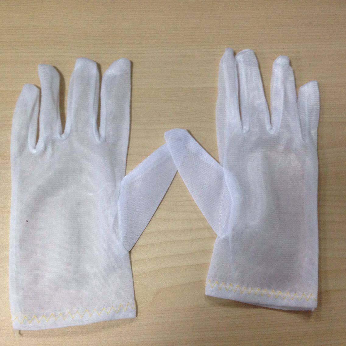 Factory direct sales anti-static gloves dust-free gloves purification gloves protective gloves pure white polyester gloves