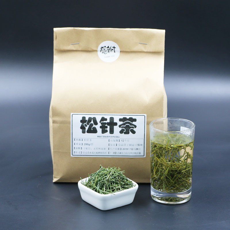 Wild Pine Needle Tea from Changbai Mountain, Dried Pine Needle Tea, Naturally Dried Red Pine, Larch Pine Needle Health Tea 250g 