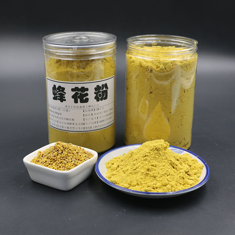 Wild Bee Pollen from Changbai Mountain, Multi-Flower Pollen Food, Bee Pollen Ground on Demand, 250G/Bottle