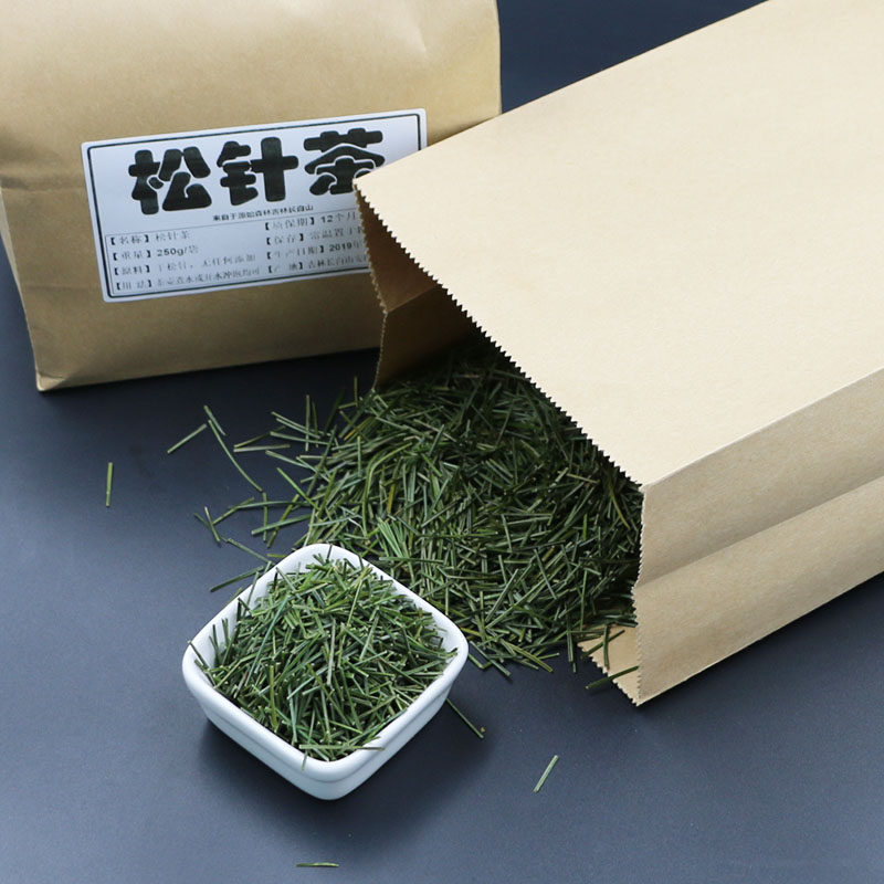 长白山野生松针茶实测:250g干松针茶养生体验,阴干红松真的比马尾松针更养生吗?-旅游-淘宝好物网