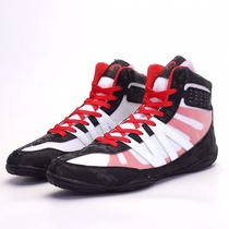 Non-slip breathable four-color boxing shoes Professional training competition fighting sanda shoes help wrestling shoes fall shoes for women