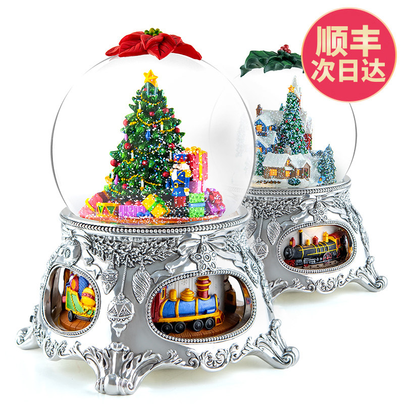 Christmas Gift Water Crystal Ball Music Box Octaonic Box Creative Birthday Girl Send Male Girlfriend Girl Child Special
