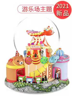 Snowflake rotating crystal ball music box Music Box Music Box Music Box birthday gift girls send girls children and girls ornaments