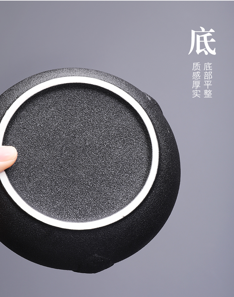 Creative large ashtray ceramic kung fu tea accessories move with cover sitting room office gift custom LOGO