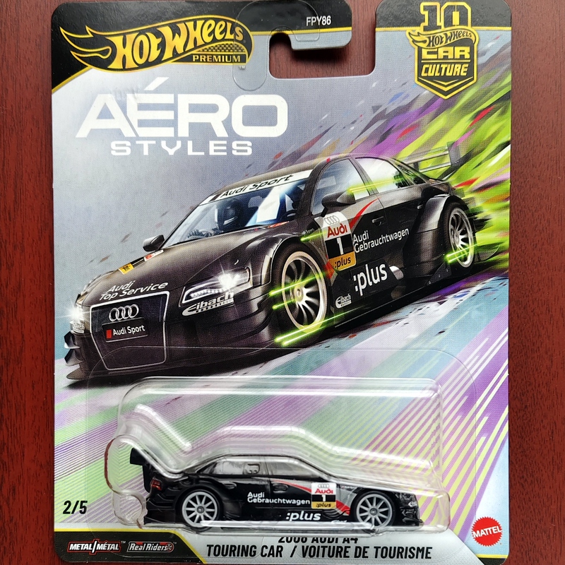 Hot Wheels Audi A4 Alloy Sports Car Car Culture Aerodynamic Iron Base Rubber Tires