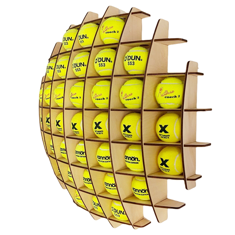 Tennis Display Rack, Tennis Storage Rack, Wall-Mounted Bracket, Training Ball, Commemorative Ball, Collection, Training Hall Decoration, Creative