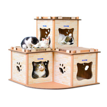 Cat scratch board nest wear-resistant corrugated paper mansion double-layer cat house cat supplies cat cat house room grinding claw toys