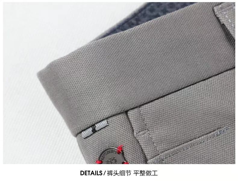 Bảy con sói cộng với quần cashmere thông thường nam 2020 mùa thu và mùa đông mới quần nam thẳng quần rộng 2685 - Quần tây thường