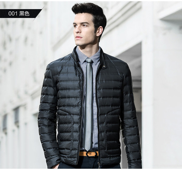 七匹狼 男式立领羽绒服 聚划算+优惠券折后￥279包邮 9色可选