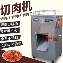 Yongqiang YQ-300 vertical meat cutter Commercial stainless steel slicer Electric shredder Vegetable cutter
