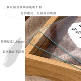 Двусторонняя прозрачная фоторамка в рамке для каллиграфии, украшение стола, каллиграфия и живопись, рамка для живописи, стеклянная кисть в рамке, рамка для каллиграфии