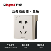 Пять -яма адаптер, золотой цвет