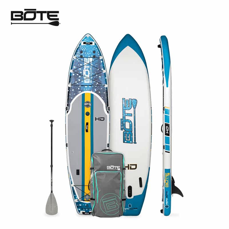 US BOTE High-end Paddle Board Portable Inflatable Pulp Board Can Fold Surf Parenting Casual Road Subpaddle Board HD Series