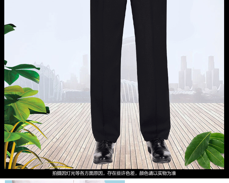 Mùa thu và mùa đông dày cộng với phân bón Quần XL nam cao eo squat lỏng kinh doanh miễn phí chất béo nóng 佬 quần phù hợp với nếp gấp đôi quan tay nam