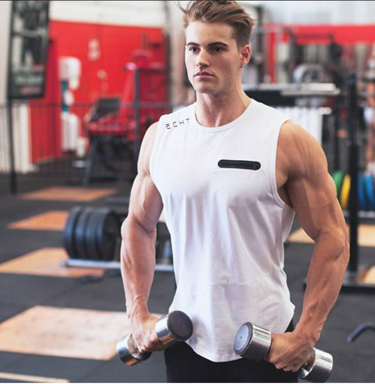 Mùa hè mới nam nhanh khô chạy thể dục thể thao giải trí cotton cổ tròn áo bóng rổ - Áo vest cotton áo lông vũ