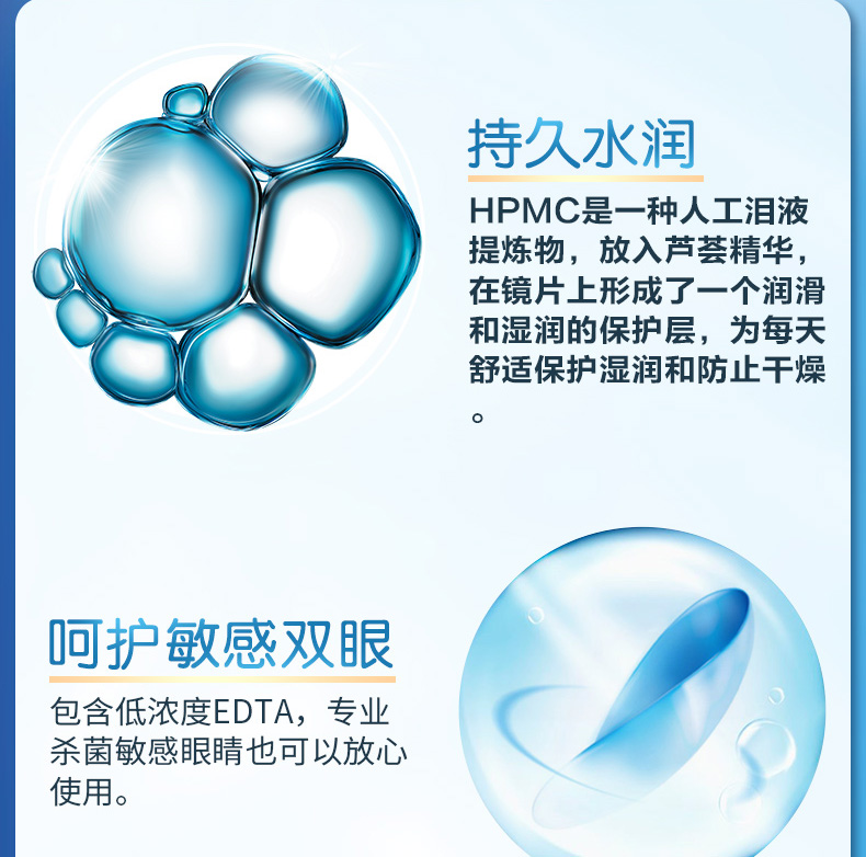 Giải pháp chăm sóc kính áp tròng P2 nhỏ giọt làm đẹp dưỡng ẩm bổ sung protein 240ml chính thức nhập khẩu - Thuốc nhỏ mắt nước nhỏ dưỡng mắt