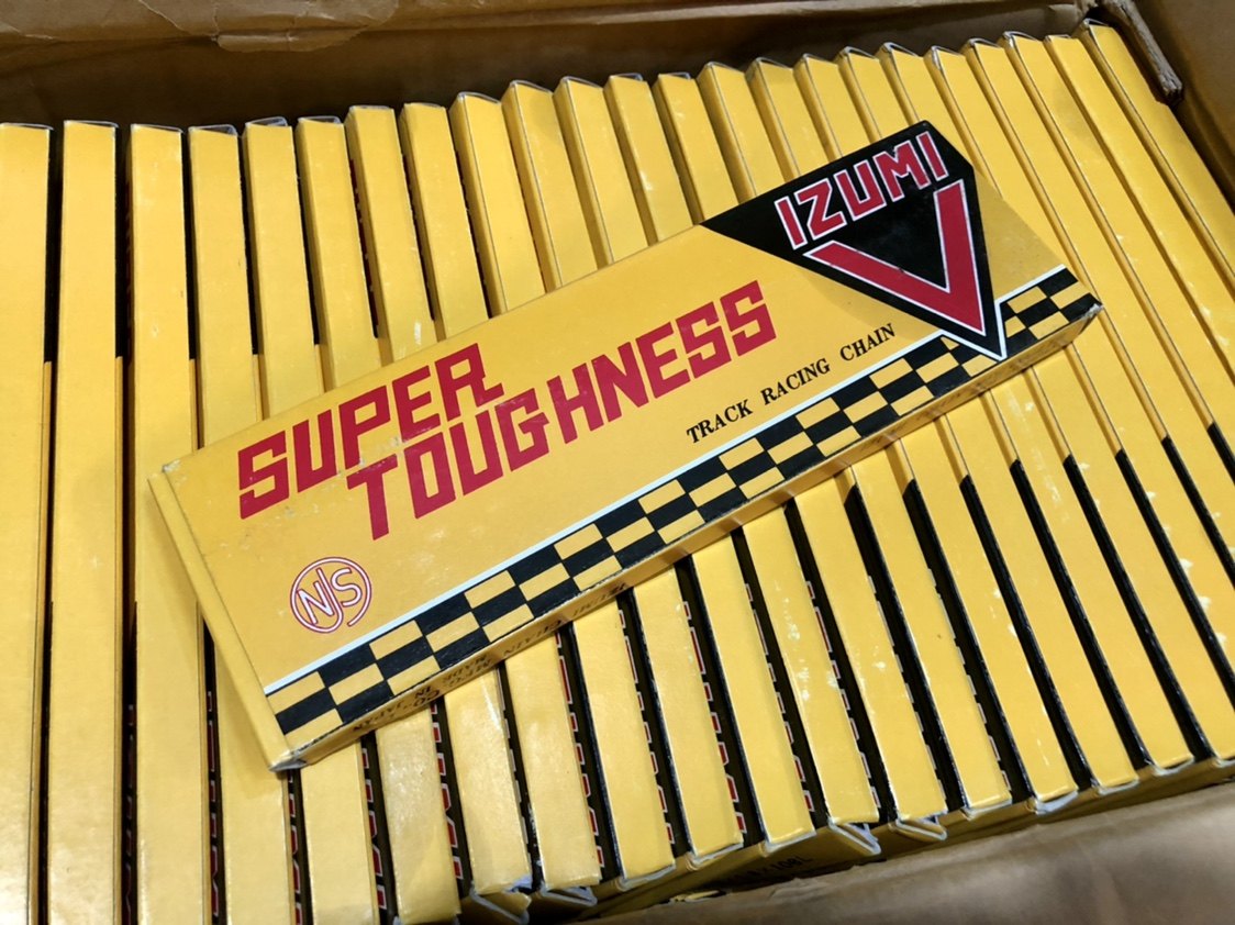 IZUMI NJS Lined Rice Chain Dead Fly Chain Super V Black Gold Bike Chain Spot