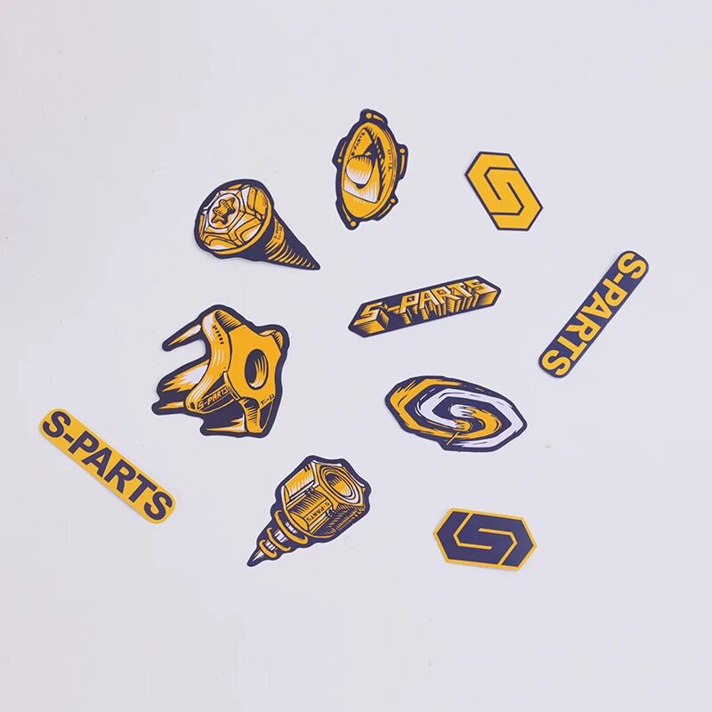 S-PARTS Art Viva Commemorative Stickers Cosmic Element Stickers LOGO Stickers Stan