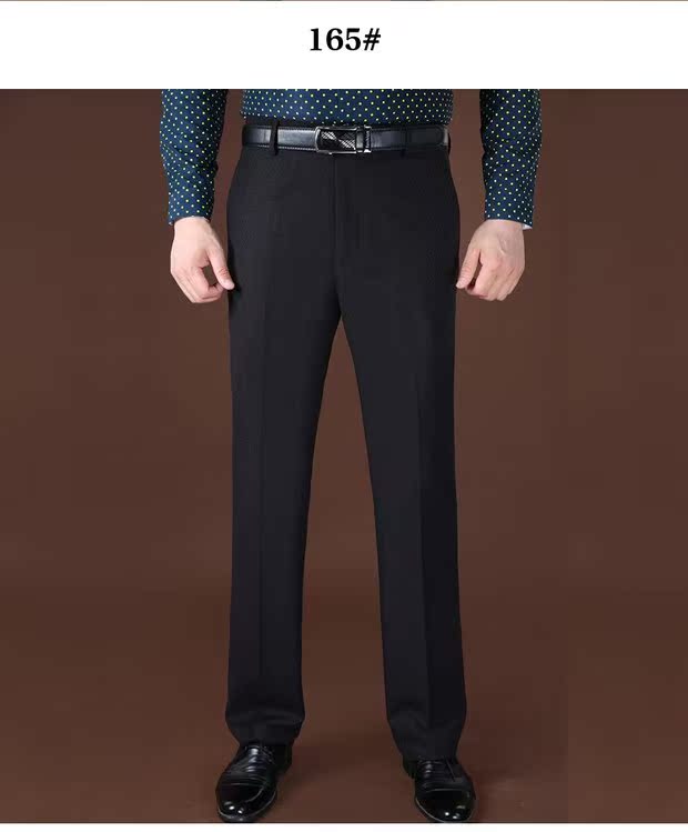 Mùa thu và mùa đông len nam quần dày phần rộng lỏng thẳng phù hợp với quần trung niên cashmere thường quần quần nam quần tây công sở