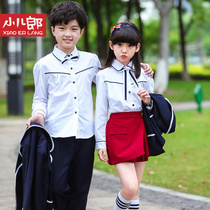 Primary school uniform suit white shirt academic boy JK childrens suit British girls class uniform Korean Spring