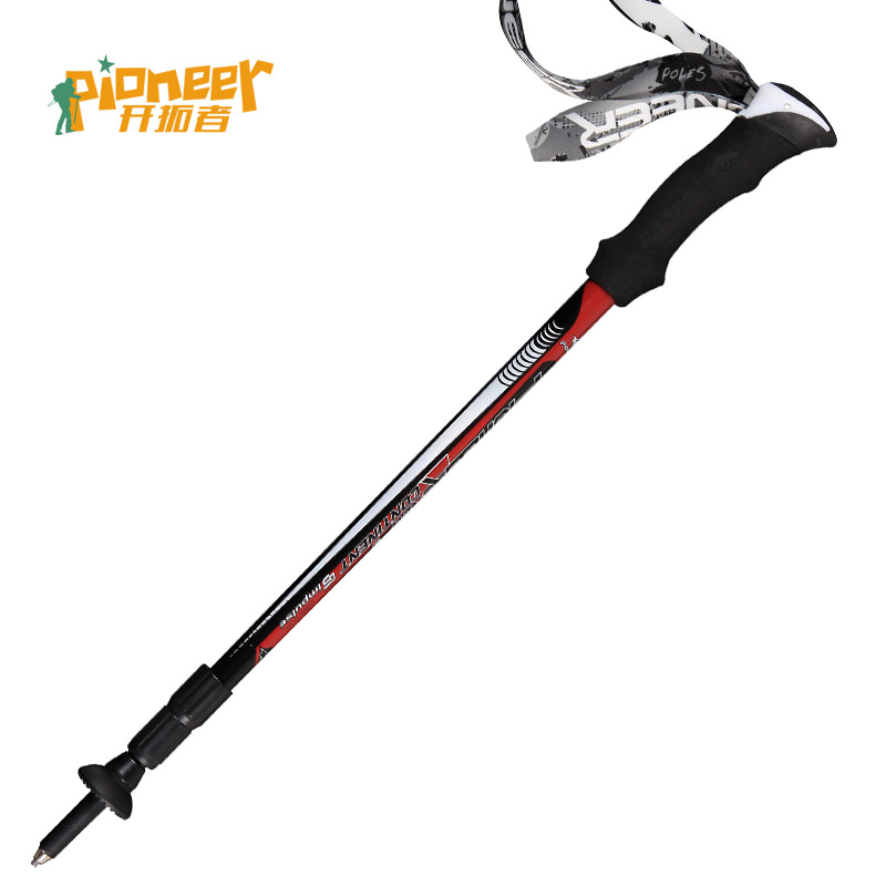 Trailblazer trekking cực carbon siêu đi bộ gậy kính thiên văn khóa sợi carbon nạng thiết bị leo núi ngoài trời gậy kéo dài đa năng