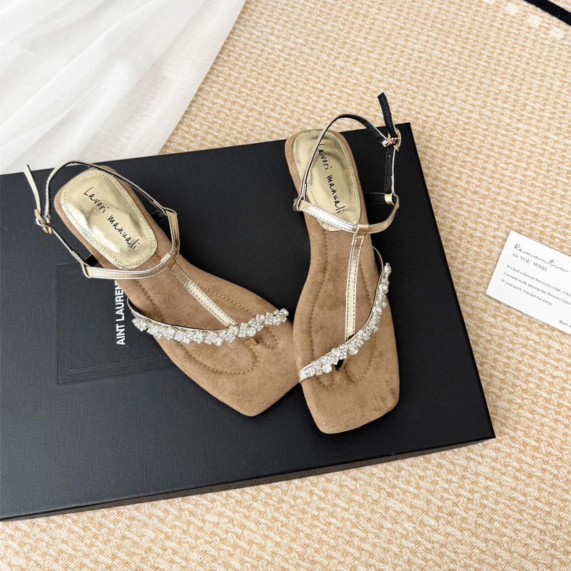 Miss Ddll Rich Lady~ French-Style High-End Floral Sequin Sandals, Fashionable Wedge High Heels, Slimming for Women Miss Ddll Rich Lady~ French-Style High-End Floral Sequin Sandals, Fashionable Wedge High Heels, Slimming for Women