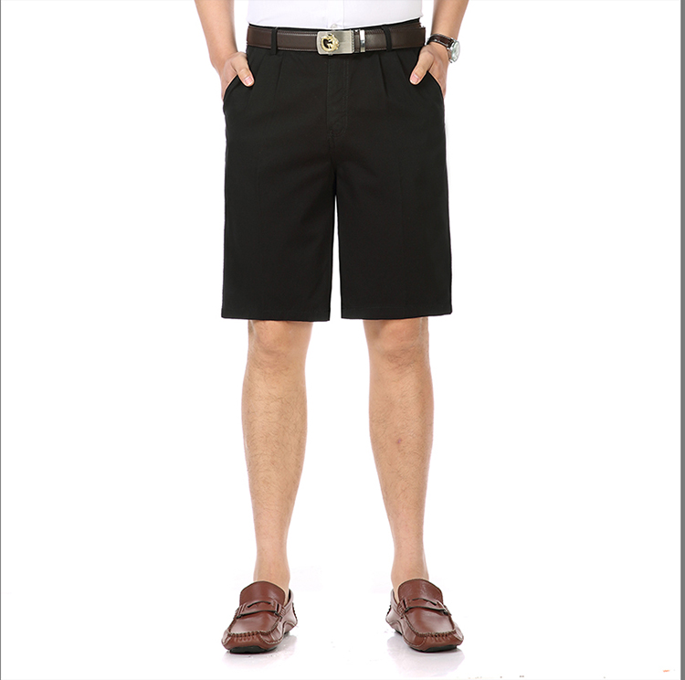 Quần soóc trung niên và cotton cũ Quần short nam mid eo thẳng rộng quần short cỡ lớn Cũ 5 phút phù hợp với quần quần tây nam đẹp