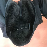 Толстая черная рубашка Y068